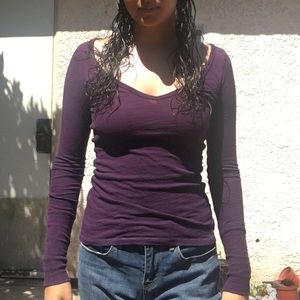 Purple long sleeve.